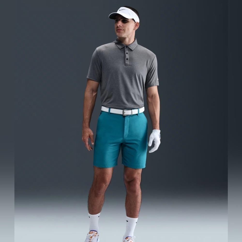 Nike Golf Men's Dri Fit Heather Gray Sport Polo Shirt - Picture 3 of 14
